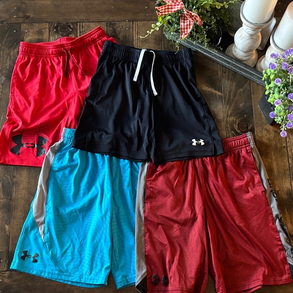 Under Armour Other - Under Armour Boy’s Shorts in Red, Black, Blue, and Maroon